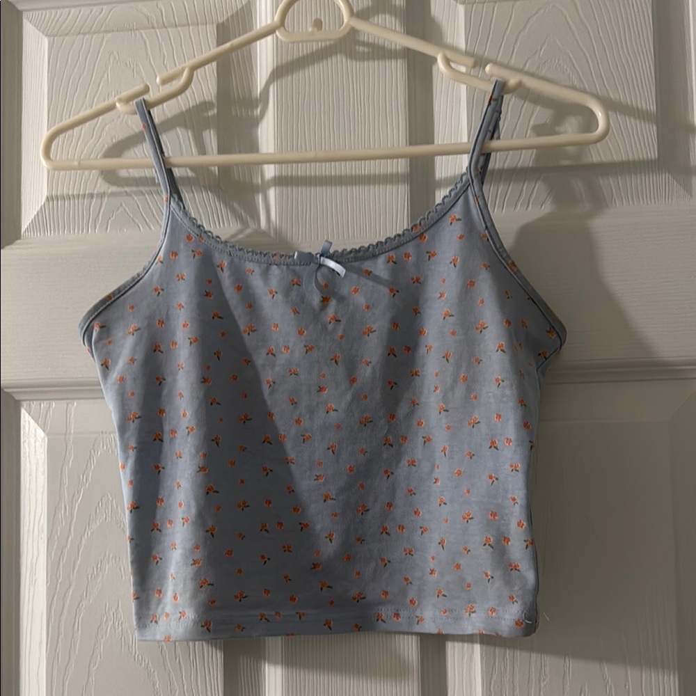 Blue Floral Women's Top